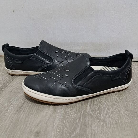 Taos Footwear Glory Studded Loafer Goth Slip On Shoes Size 8 Black - Picture 15 of 15